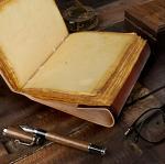 Harry Potter Vintage Leather Journal with Moon Design