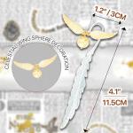 Vintage Metal Feather Bookmark with Winged Charm