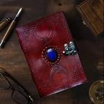 Harry Potter Vintage Leather Journal with Moon Design