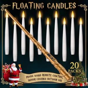 Floating Candles with Wand - 20pcs Magic Set