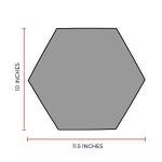 Gryffindor Crest Hexagon Wood Print for Fans