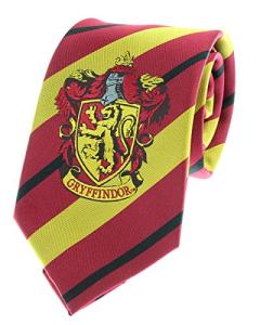 Gryffindor House Crest Striped Necktie