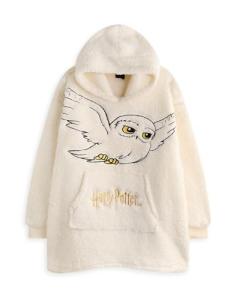 Harry Potter Hedwig Hoodie Blanket for Adults