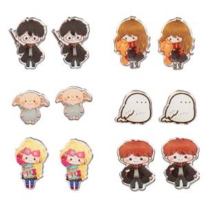 Harry Potter Chibi Character Stud Earrings Set