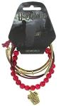 Gryffindor Arm Party Bracelet Set - Red & Gold