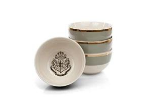 Hogwarts Crest Ceramic Bowl Set with 4 Bowls