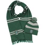 Slytherin Knit Scarf and Pom Beanie Set