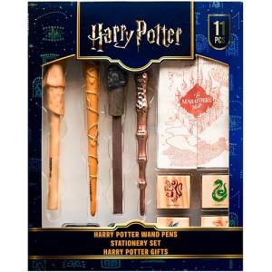 Harry Potter Stationery Set with Wand Pens & Stamp