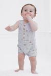 Hedwig Infant Romper for Baby Boys - Gray