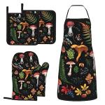 Harry Potter Mushroom Oven Mitts and Apron Set