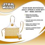 Star Wars Rebel White and Gold Apron Set
