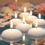 30 White Floating Candles for Parties and Decor