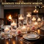 30 White Floating Candles for Parties and Decor