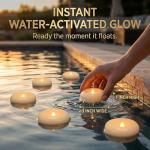 Flameless LED Floating Candles - 24 Pack