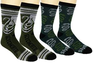 Harry Potter 2-Pack Athletic Socks (Green)