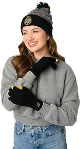 Harry Potter Hogwarts Knit Beanie and Gloves Set