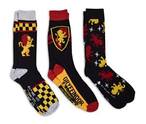 Harry Potter House Crew Socks - 3 Pair Set