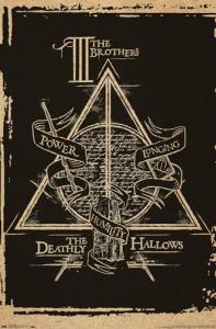 Harry Potter Deathly Hallows Brothers Symbol Wall Poster