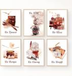 Harry Potter Watercolor Wall Art for Kids Room