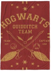 Harry Potter Plush Fleece Throw Blanket - Red