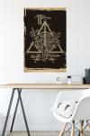 Harry Potter Deathly Hallows Brothers Symbol Wall Poster