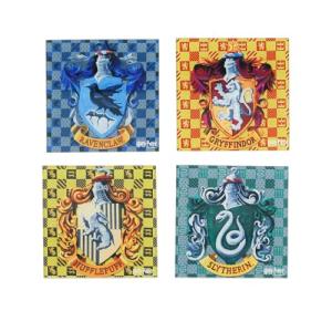 Harry Potter Hogwarts Houses Glass Coaster Set
