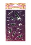 Harry Potter Quidditch Stickers - Purple Metallic Set
