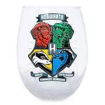 Hogwarts Animal Crests 20-Oz Stemless Wine Glass