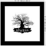 Harry Potter Always Wall Art Poster - Framed