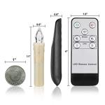 12-Pack Battery Operated LED Taper Candles