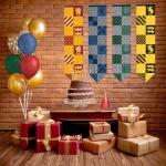 Harry Potter House Quidditch Flags Set of 4