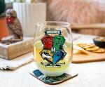 Hogwarts Animal Crests 20-Oz Stemless Wine Glass