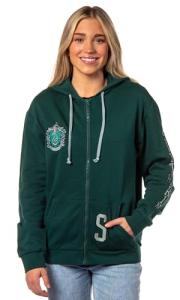 Harry Potter Slytherin House Crest Zip-Up Hoodie