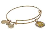 Hufflepuff Engravable Charm Bangle Bracelet