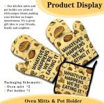 Funny Harry Potter Oven Mitts and Pot Holders Set