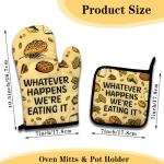 Funny Harry Potter Oven Mitts and Pot Holders Set