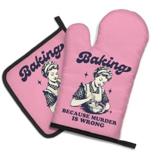 Funny Harry Potter Oven Mitt and Pot Holder Set