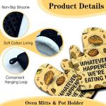 Funny Harry Potter Oven Mitts and Pot Holders Set
