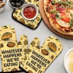 Funny Harry Potter Oven Mitts and Pot Holders Set