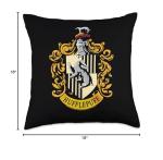 Hufflepuff House Crest Throw Pillow