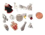 Hogwarts House Charms - Antique Silver Zinc Alloy