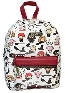 Harry Potter Chibi Pattern Faux Leather Mini Backpack