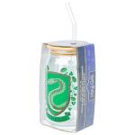 Slytherin House Crest Glass Tumbler with Lid