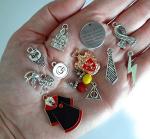 Hogwarts House Charms - Antique Silver Zinc Alloy