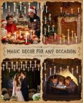 Floating Candles with Wand - 18 Pack Magic Decor