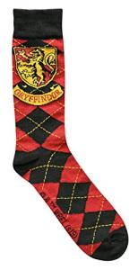Gryffindor Crest Argyle Men's Crew Socks