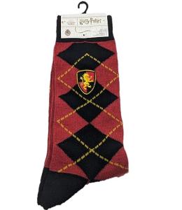 Gryffindor Argyle Pattern Crew Socks