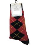 Gryffindor Argyle Pattern Crew Socks