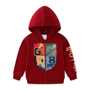 Harry Potter Hogwarts Kids Red Fleece Hoodie