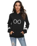 Aesthetic Harry Potter Hoodie for Girls - Black
